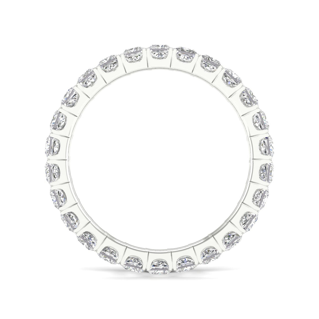 2 CTW Princess Eternity Lab Grown Diamond Wedding Band