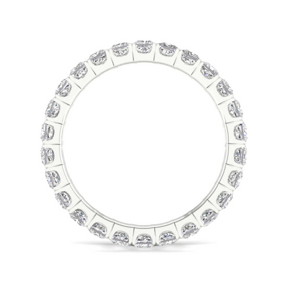 2 CTW Princess Eternity Lab Grown Diamond Wedding Band