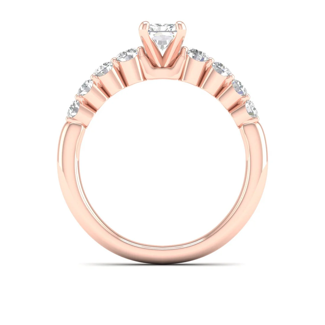 1.50CTW Radiant Cut Lab Grown Diamond Ring Women