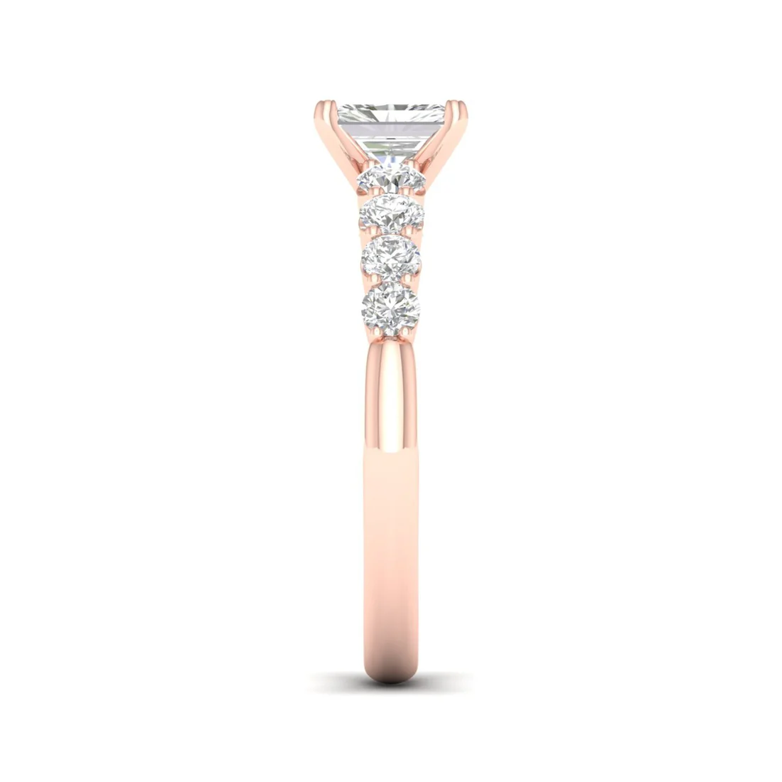 1.50CTW Radiant Cut Lab Grown Diamond Ring Women