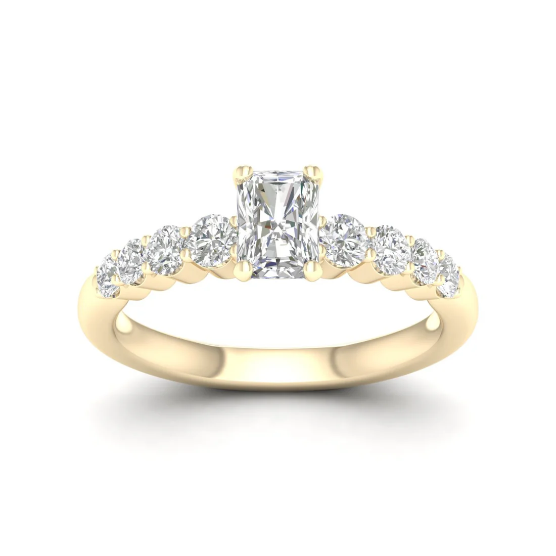 1.50CTW Radiant Cut Lab Grown Diamond Ring Women