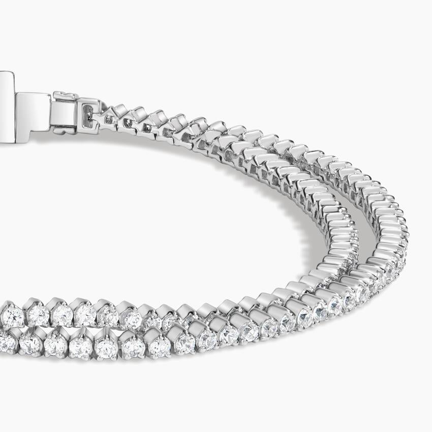 2.25CTW 13 inch Wrap Lab Grown Diamond Tennis Bracelet