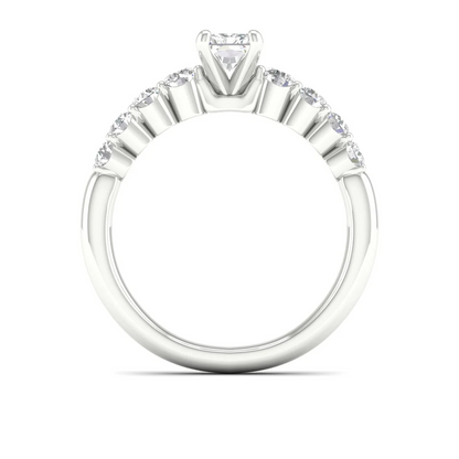 1.50CTW Radiant Cut Lab Grown Diamond Ring Women