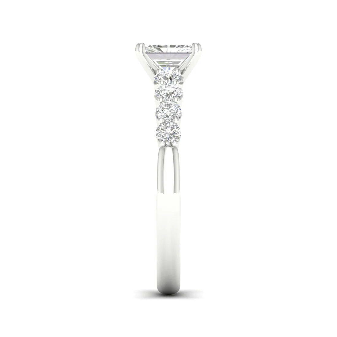 1.50CTW Radiant Cut Lab Grown Diamond Ring Women