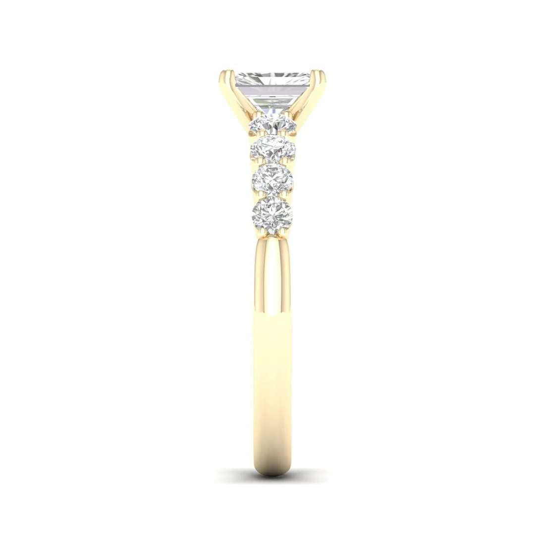 1.50CTW Radiant Cut Lab Grown Diamond Ring Women