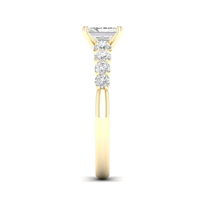 1.50CTW Radiant Cut Lab Grown Diamond Ring Women