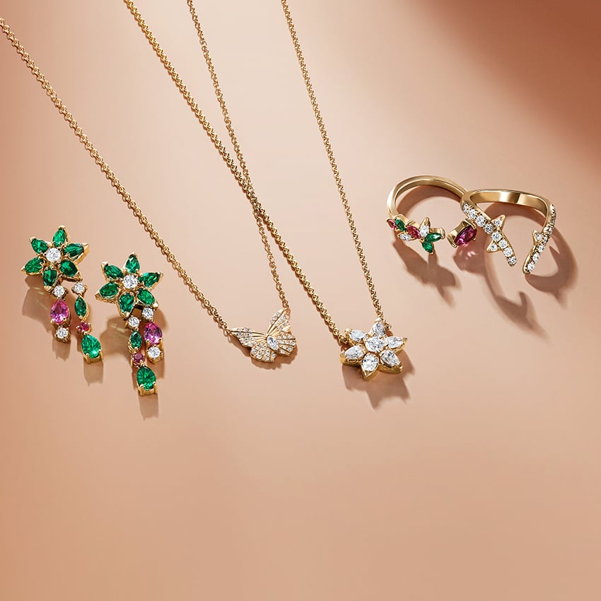 1/5 CTW Lab Grown Diamond Butterfly Pendant
