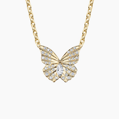 1/5 CTW Lab Grown Diamond Butterfly Pendant