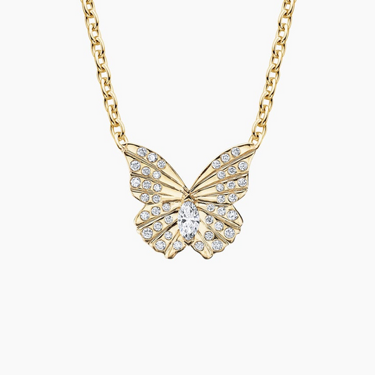 1/5 CTW Lab Grown Diamond Butterfly Pendant