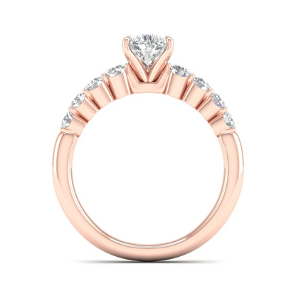 1.50 CTW Lab Grown Diamond Pear Solitaire Women Ring