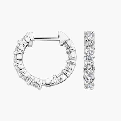 1.5 CTW Lab Grown Diamond Huggie Earrings