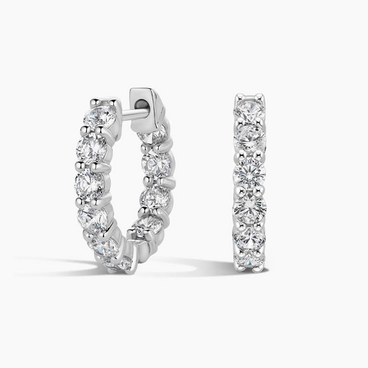 1.5 CTW Lab Grown Diamond Huggie Earrings