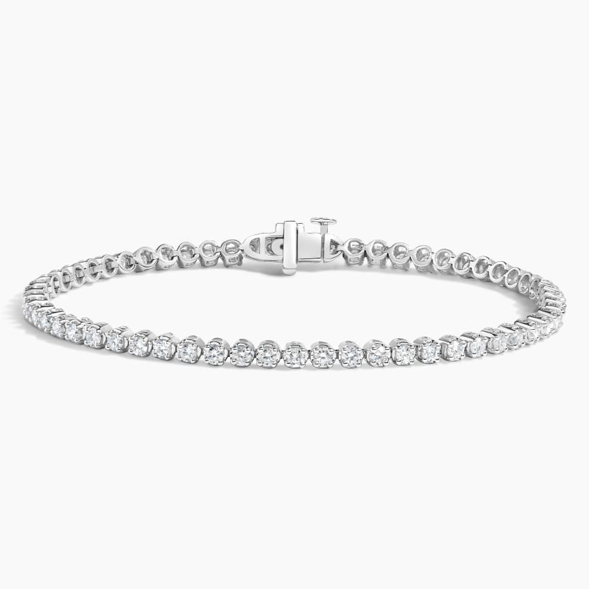 2CTW 6.5 inch Round Cut Lab Grown Diamond Tennis Bracelet