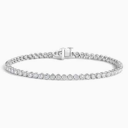 2CTW 6.5 inch Round Cut Lab Grown Diamond Tennis Bracelet