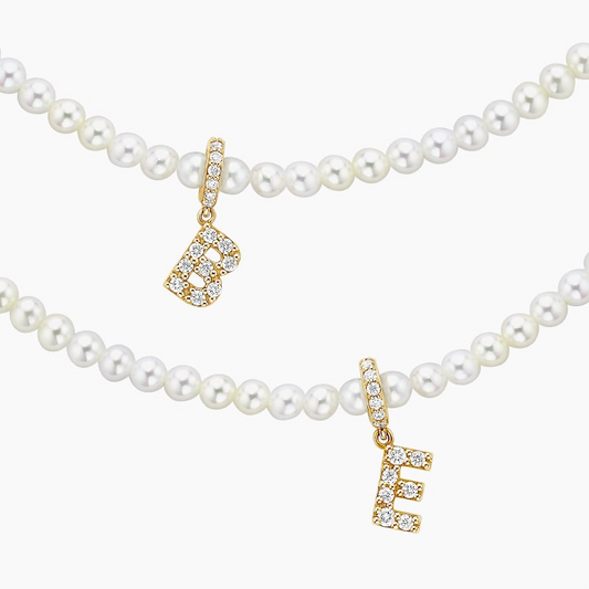 Lab Grown Diamond Custom Initial Letter Pendant