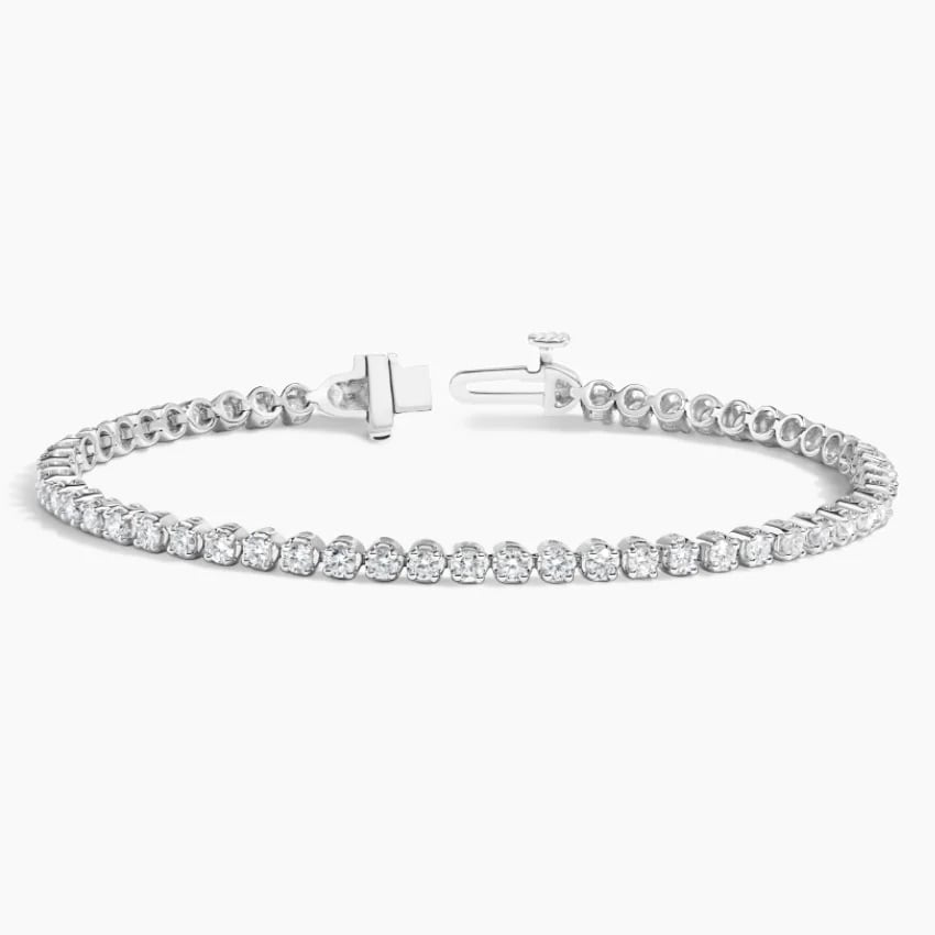 2CTW 6.5 inch Round Cut Lab Grown Diamond Tennis Bracelet