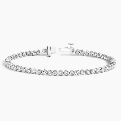 2CTW 6.5 inch Round Cut Lab Grown Diamond Tennis Bracelet