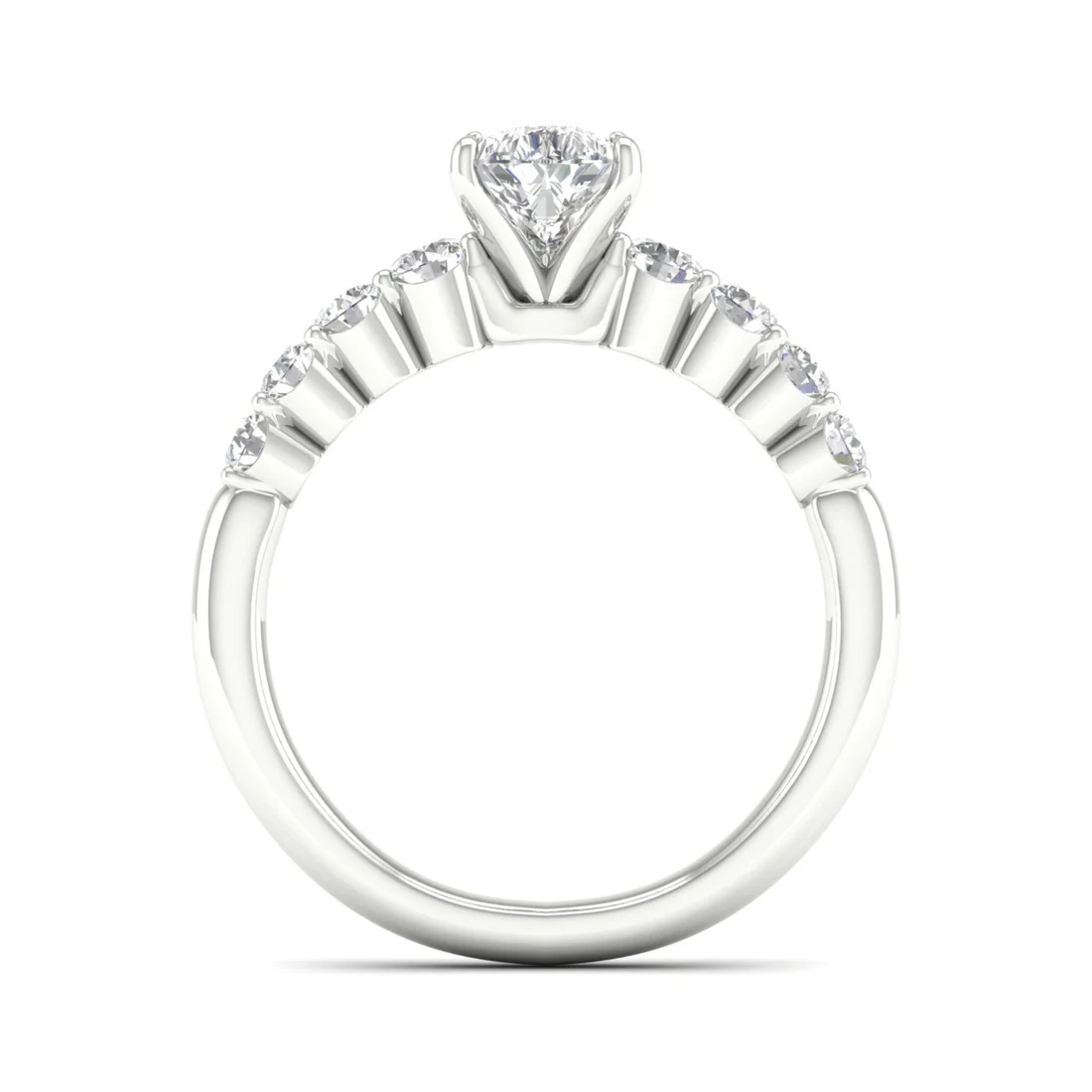 1.50 CTW Lab Grown Diamond Pear Solitaire Women Ring