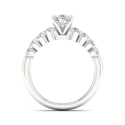 1.50 CTW Lab Grown Diamond Pear Solitaire Women Ring