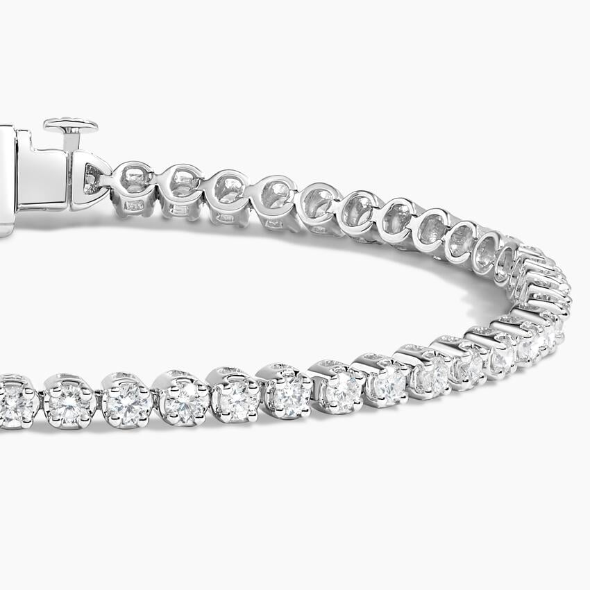 2CTW 6.5 inch Round Cut Lab Grown Diamond Tennis Bracelet