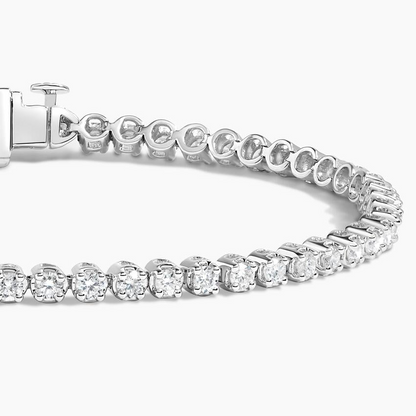2CTW 6.5 inch Round Cut Lab Grown Diamond Tennis Bracelet