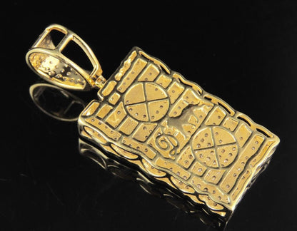 10K Gold Lab Grown Diamond Ed Edd n Eddy Plank Pendant