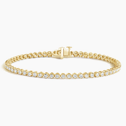 2CTW 6.5 inch Round Cut Lab Grown Diamond Tennis Bracelet