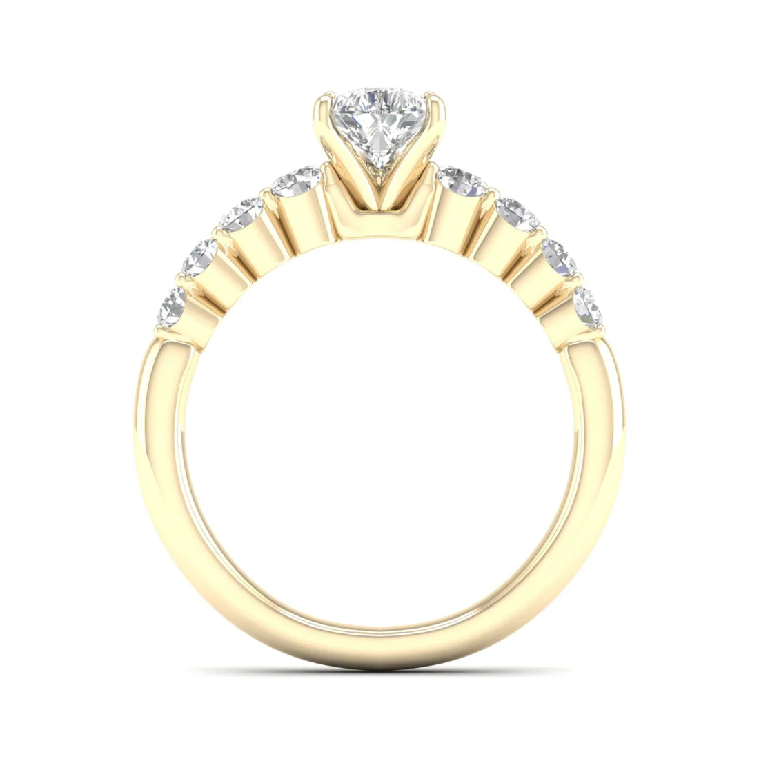 1.50 CTW Lab Grown Diamond Pear Solitaire Women Ring
