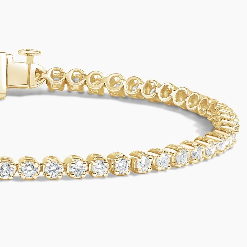 2CTW 6.5 inch Round Cut Lab Grown Diamond Tennis Bracelet