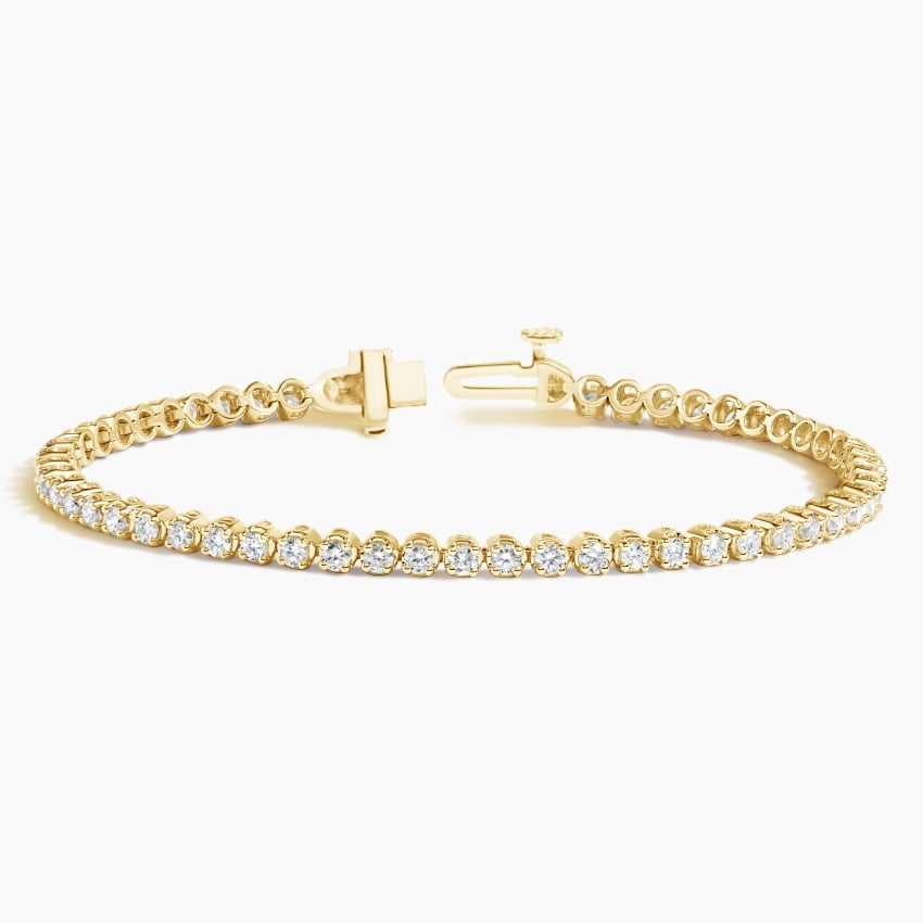 2CTW 6.5 inch Round Cut Lab Grown Diamond Tennis Bracelet