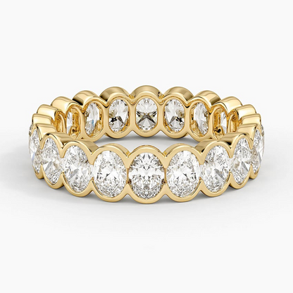 3.09CTW Full Bezel Set Lab Grown Diamond Wedding Band