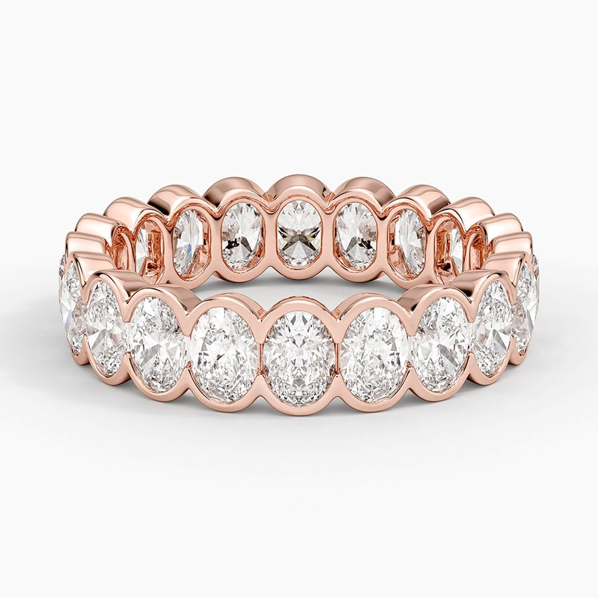 3.09CTW Full Bezel Set Lab Grown Diamond Wedding Band