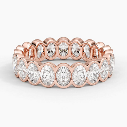 3.09CTW Full Bezel Set Lab Grown Diamond Wedding Band