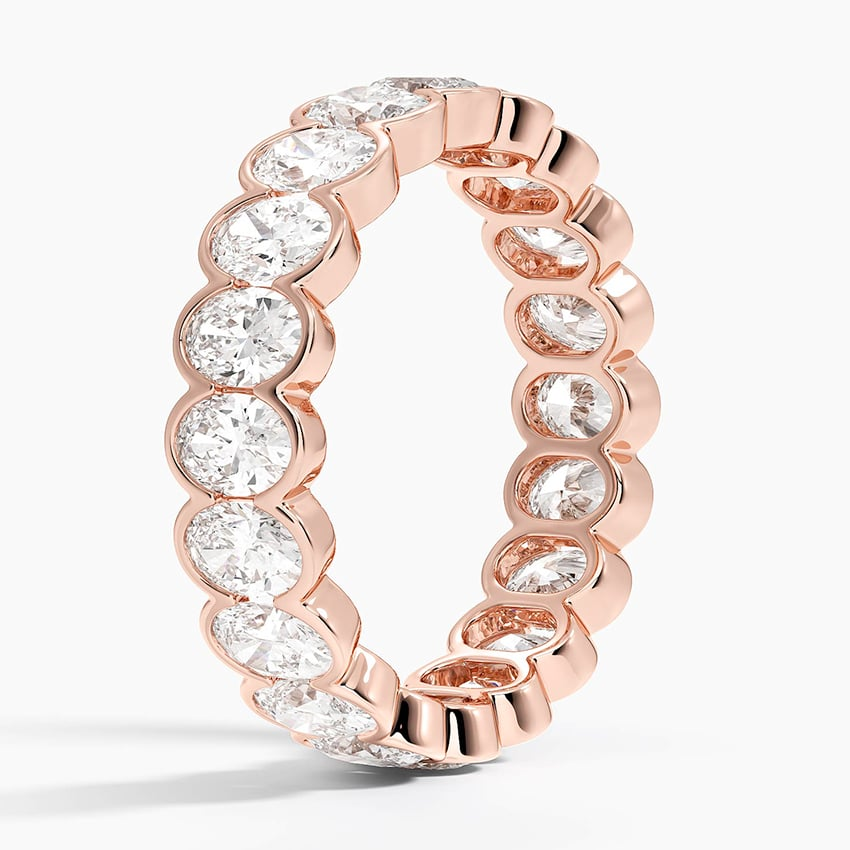 3.09CTW Full Bezel Set Lab Grown Diamond Wedding Band