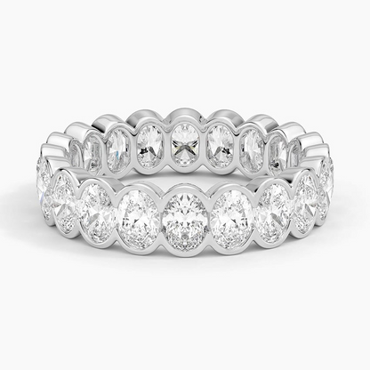 3.09CTW Full Bezel Set Lab Grown Diamond Wedding Band