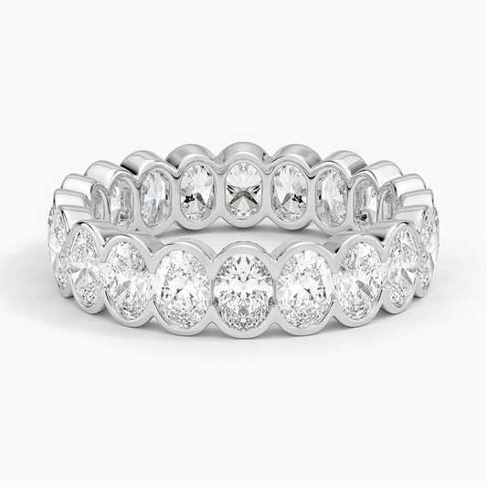 3.09CTW Full Bezel Set Lab Grown Diamond Wedding Band