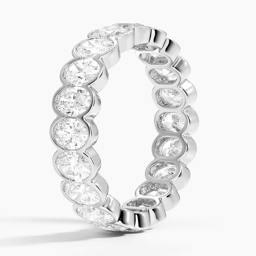 3.09CTW Full Bezel Set Lab Grown Diamond Wedding Band