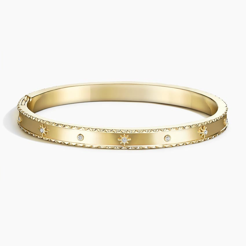 1/8CTW 6.5 inch Starburst Bezel Lab Grown Diamond Bracelet