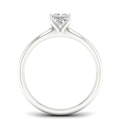 0.70 CTW Princess Cut Lab Grown Diamond Solitaire Classic Ring