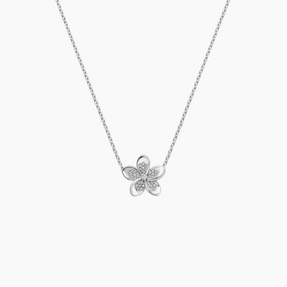 1/8 CTW Lab Grown Diamond Flower Pendant