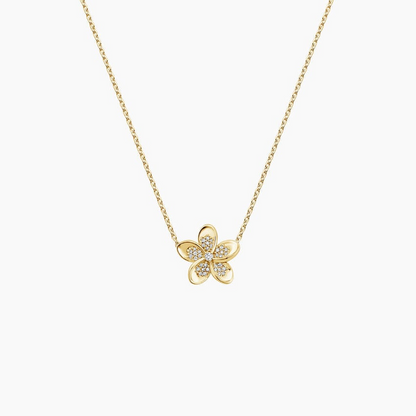 1/8 CTW Lab Grown Diamond Flower Pendant