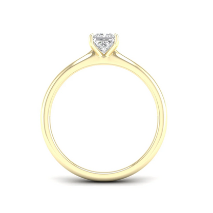 0.50 CTW Princess Cut Minimalist Lab Grown Diamond Ring