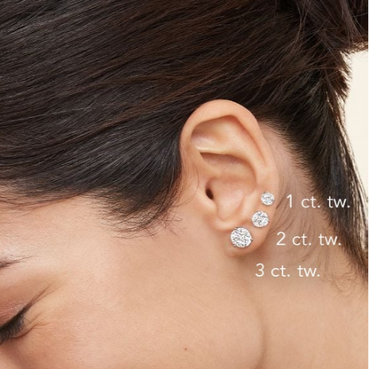 1.50 CTW Claw Prong Lab Grown Diamond Stud Earrings