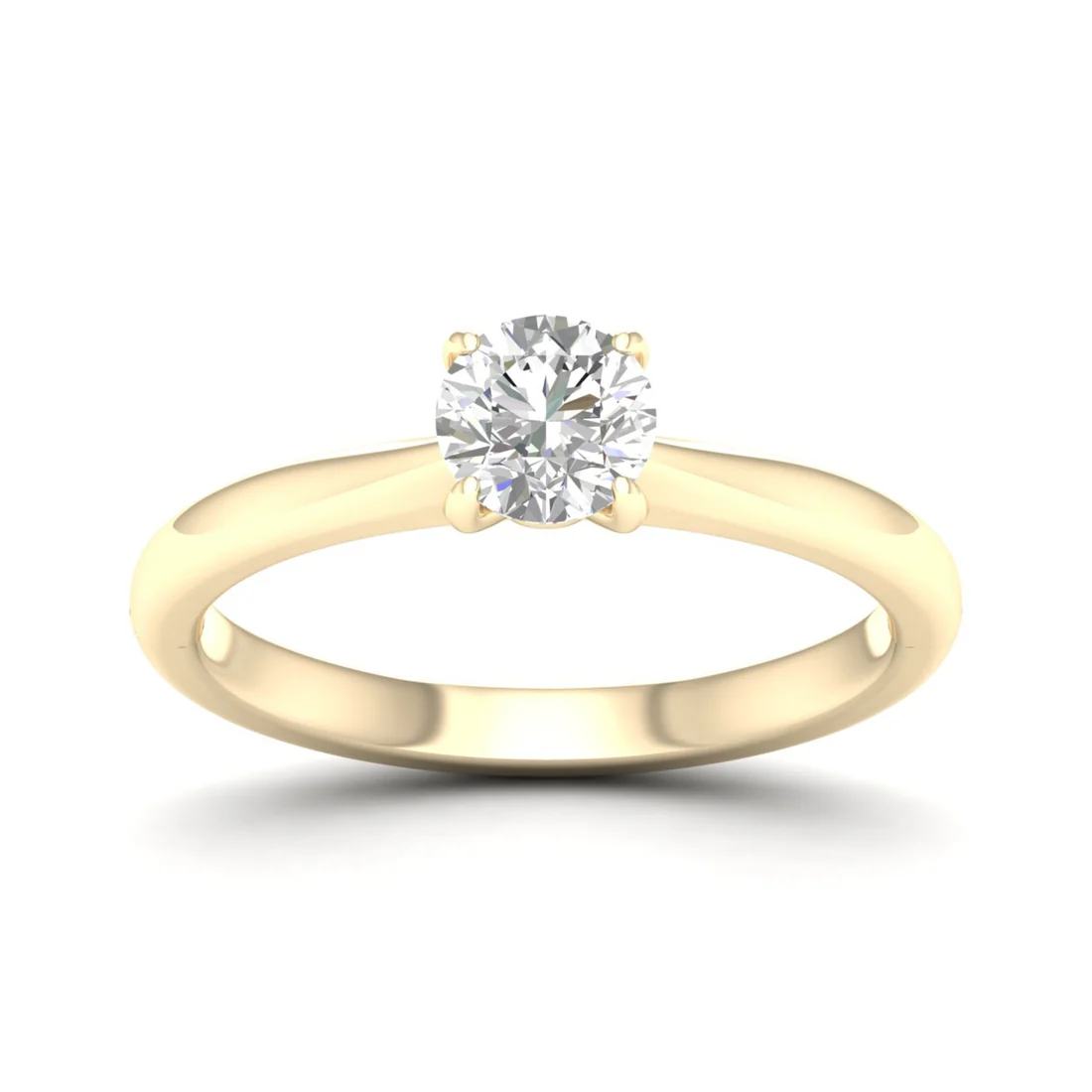 0.70 CT Round Lab Grown Diamond Solitaire Ring
