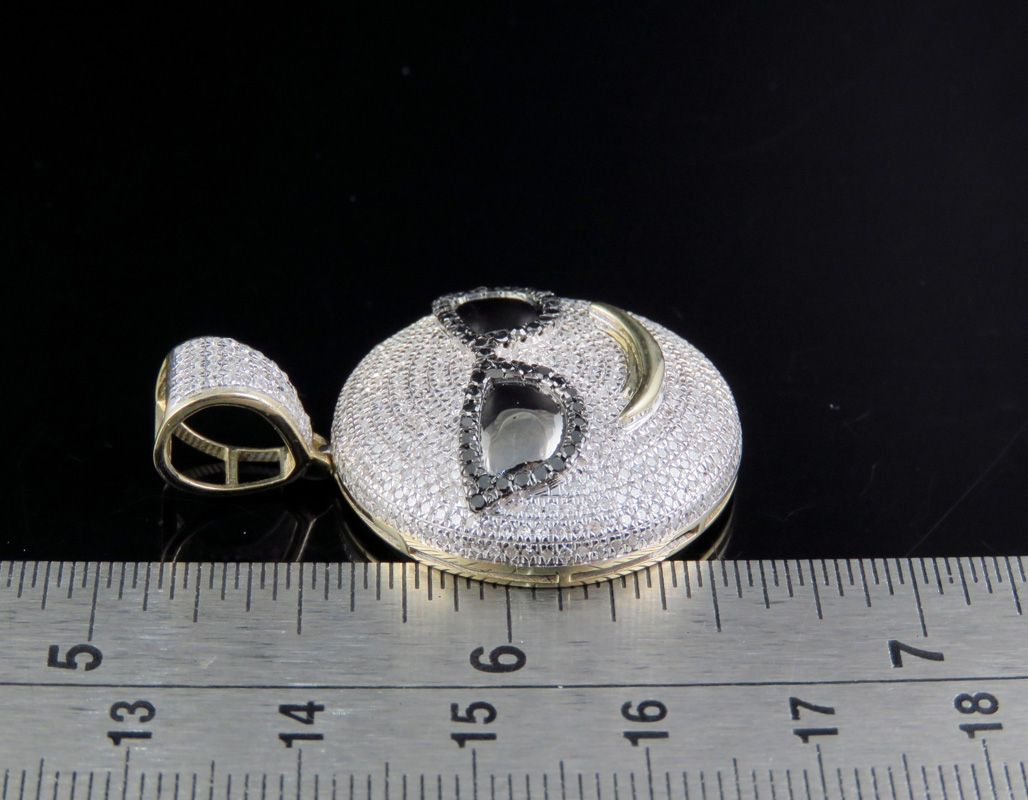 Lab Grown Diamond 10K Gold Sunglasses Emoji Pendant