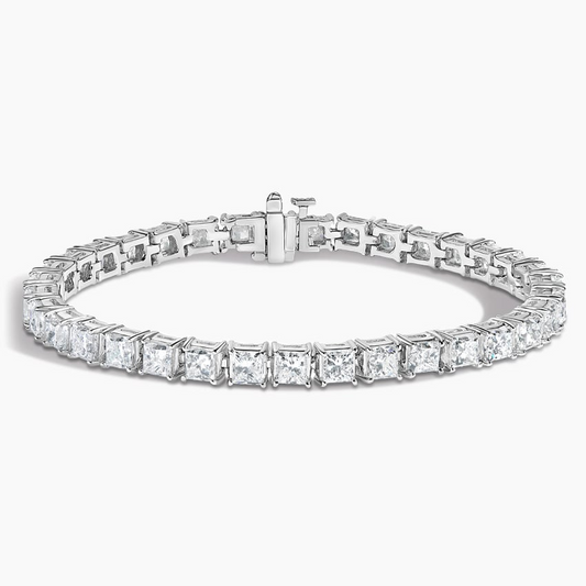 14CTW 7 inch Princess Lab Grown Diamond Tennis Bracelet