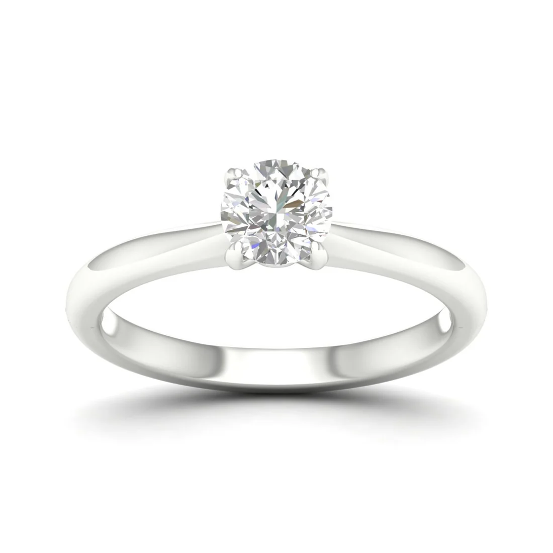 0.70 CT Round Lab Grown Diamond Solitaire Ring