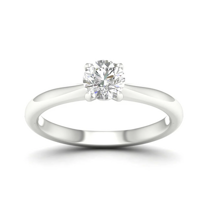 0.70 CT Round Lab Grown Diamond Solitaire Ring