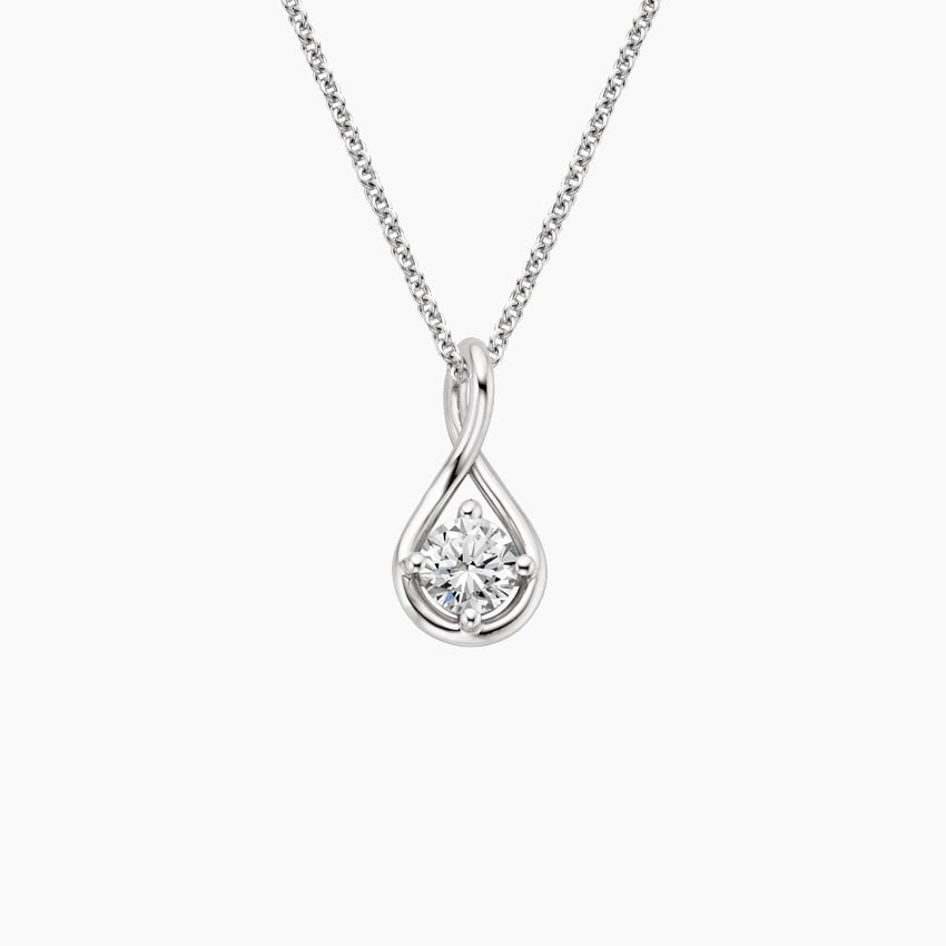 1/2 CTW Lab Grown Diamond Twist Pendant