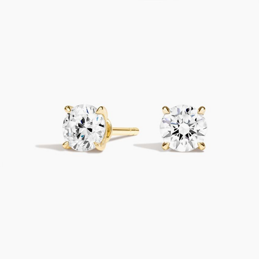 1.50 CTW Claw Prong Lab Grown Diamond Stud Earrings